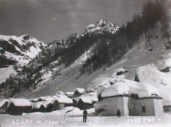 Panorama di Agaro invernale